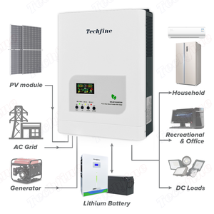 Para VS-AP5, Pantalla LCD Individual, 1kva 2kva 800w 1000w 1200w 1600w, Salida de Onda Sinusoidal Pura, Energía Solar 110v 220v 12v, Fuera de la Red - Product Image 3