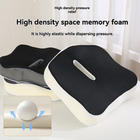 Nouveau tricoté chaise de bureau dos soutien oreiller doux coussin en mousse à mémoire de forme pour les douleurs lombaires soins infirmiers Camping hôtels de couchage