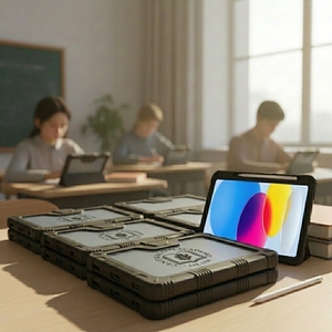 Étui pour iPad en cuir PU antichoc personnalisé pour les écoles - Housse de tablette éducative avec porte-crayon pour les étudiants, approvisionnement en gros - Product Image 1