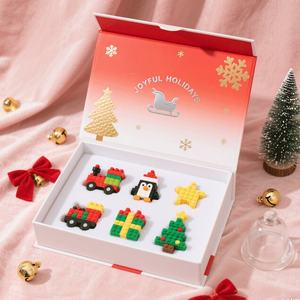 Building Blocks Small Particle Building Block <b>Set</b> Christmas Decorations Elements Rigid Custom Magnetic Packaging Paper Boxes - Product Image 3
