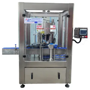 Automatic 6-12 heads plastic oil bottle screw capping machine with cap assembly machine