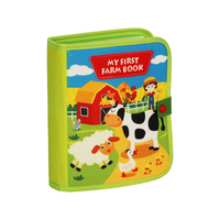Livre d'activités sensorielles pour enfants sur le thème des animaux de la ferme, en feutre coloré, design personnalisé, livre silencieux pour bébés de 1 à 3 ans