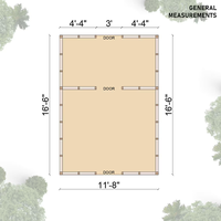 Serre de jardin écologique en cèdre avec structure en bois, facilement assemblable, cabane en bois pour intérieur/extérieur, bois traité sous pression