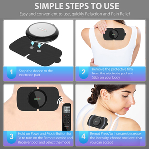 Neuankömmling Tragbares drahtloses TENS EMS Taillen massage gerät 3-in-1-Medizingerät für den Heimgebrauch mit Fernbedienung - Product Image 5