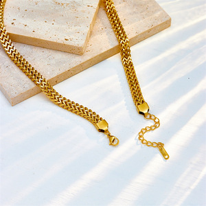 Heavy Duty Hip Hop Metal Punk Chunky Chain Necklace Gold Color Geometric Design Party Fashion Street Style Men Women Jewelry - Product Image 3