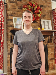 Para <span class=keywords><strong>Under</strong></span> for <span class=keywords><strong>Armour</strong></span> mujer Tech Twist manga corta cuello en V <span class=keywords><strong>Top</strong></span> Casual sólido tejido de punto transpirable para verano de talla grande - Product Image 6