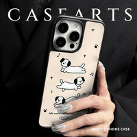 Coque de téléphone magnétique dessin animé pour Iphone16 16pro/promax 15 15promax/14Promax/14pro 14/13 13pro 12 11 coque Texture en Fiber de carbone
