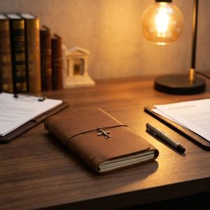 Genuine Leather Tri-Fold Travel Book Diy Journal Modern Notepad <b>Creative</b> Tn Recording Pad Embossed Promotional <b>Gifts</b> - Product Image 5