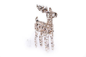 Premium Treesmas lentejuelas alambre Reno ornamento plástico/Metal interior/exterior Navidad mesa festiva hogar regalo de lujo - Product Image 4