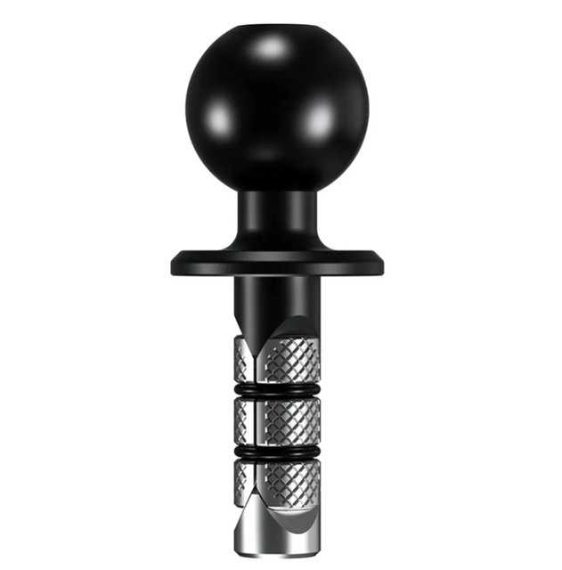 2025 Hot Product Plastic Motorcycle Fork Stem Ball Base with 1'' TPU Ball RAM Mount Black