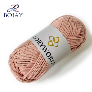 Bojay Bán Buôn 2 <span class=keywords><strong>Mm</strong></span> 9 Ply 100% Cotton Crochet Đan Sợi Ưa Thích Chải Kỹ 50G Bông Bóng Sợi - Product Image 6