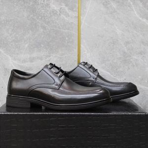 Business Leather <b>Shoes</b>-breathable High-end Top-grade Raw Cowhide Formal Casual Derby <b>Shoes</b> Soft Soles <b>Height</b> <b>Increasing</b> Lace-up - Product Image 4