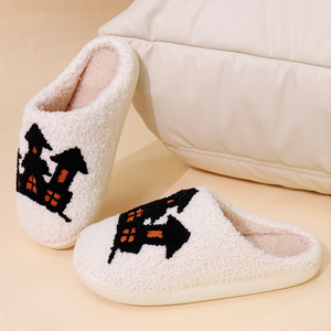 Wholesale New Materials TPR Sole Women's Summer for Slippers Halloween Plush Personalized Design Lower Price - Product Image 1