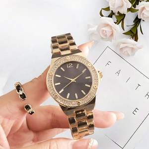 Women's Business Alloy Watch with Quartz Movement Stainless Steel Band Chronograph-JING - Product Image 5