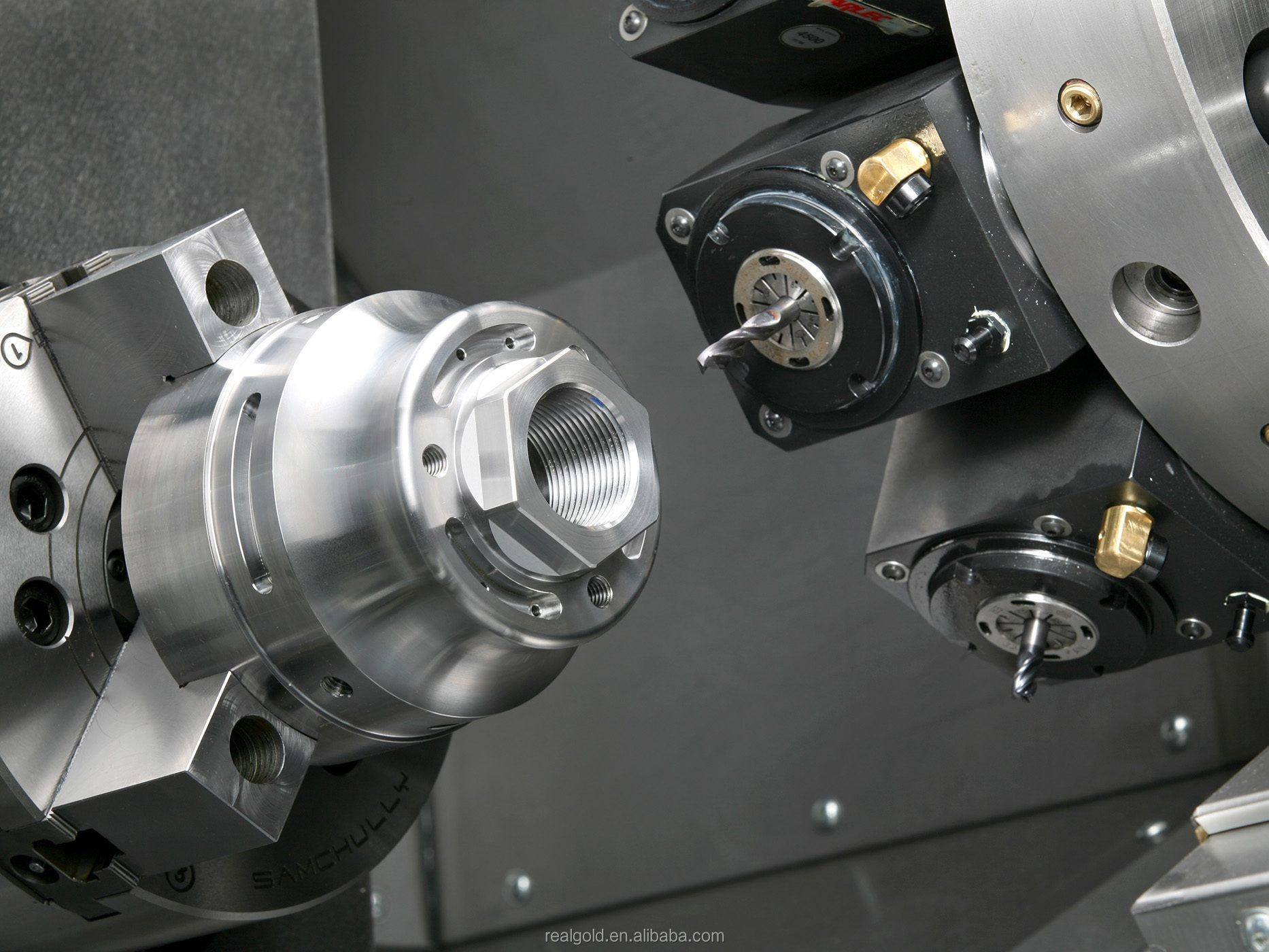 廉价中国斜床 ck46d-8 数控车床与驱动工具 - buy cnc lathe price