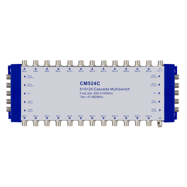 High Isolation Diseqc 5 Into 32 Out with Power Adapter for Satellite TV and TV Receiver