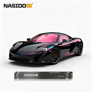 NASDIOカメレオンティント80% ローズレッドウィンドウフィルムアドバンストカラーサクラピンク車用ウィンドウティントフィルム - Product Image 1