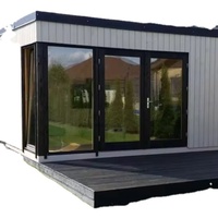 Véranda moderne en aluminium Nuoxin, jardin d'hiver, maison en verre feuilleté 4 saisons, 6063-T6, rupture de pont thermique, étanche, écologique, Vill