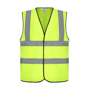 Áo phản quang an toàn cấp <span class=keywords><strong>2</strong></span> đạt chứng nhận CE, có logo tùy chỉnh, băng phản quang 5cm, khóa kéo - Product Image 3