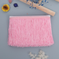 Meilleure vente Polyester 15CM 10 Yards gland dentelle frange garniture pour Textiles de maison vêtements accessoires rideau décoration