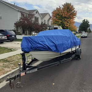 1-5 ans de garantie 17ft 19ft 21ft 23ft Winter 600D Oxford Canvas Fabric Heavy Duty Waterproof Marine Fishing Car Boat Cover - Product Image 1