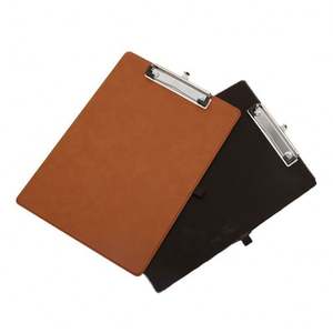 Promotion Wholesale A4 Pu Leather Custom LOGO Personalized Laser Engraving Clipboard - Product Image 2