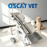 Table chirurgicale vétérinaire électrique OSCAT, table d'opération pour animaux de compagnie inclinable en acier inoxydable pour clinique vétérinaire