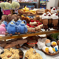 Collection de best-sellers Jelly Catt : Gâteaux, pains à hamburger, macarons, burgers, frites, délicieuses pâtisseries pour le thé de l'après-midi, jouets en peluche