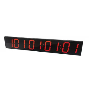 7 inch 9 chữ số LED sự kiện hẹn giờ đếm ngược/lên đồng hồ với ngày giờ phút giây tối đa lên đến 1000 ngày màu Đỏ