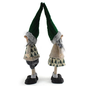 Poupées nains de Noël vertes tricotées, faites à la main, de style scandinave nordique, pour la maison, la cuisine, la ferme, 25 pouces - Product Image 2