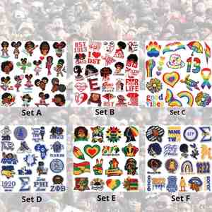 Patchs brodés thermocollants écologiques pour bébés, motif petite fille noire mignonne, Jour de l'Indépendance, pour la décoration des vêtements de bébé - Product Image 2