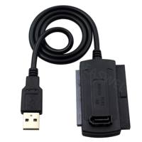 General para PC portátil USB 2,0 a IDE SATA 5,25 S-ATA Cable adaptador de 2,5/3,5 pulgadas