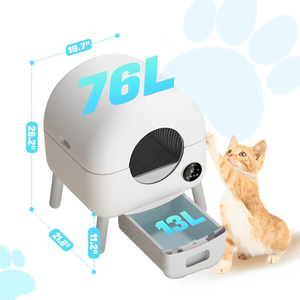 Caixa de Areia Automática para Gatos com Limpeza Automática, Controle por APP, Isolamento de Odor, Proteção de Segurança, Caixa de Areia Inteligente para Múltiplos Gatos - Product Image 3