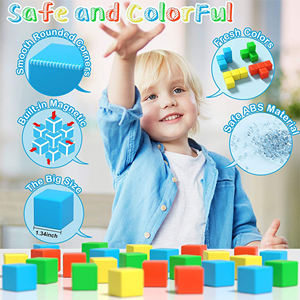 Nuevo Diseño de Cubo Mágico Cambiable, Bloques de Conexión Magnéticos <span class=keywords><strong>Minecraft</strong></span>, Juego de Bloques de Soldadura NdFeB de Grado Industrial - Product Image 2