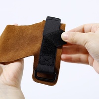 Ceinture de traction en cuir de vachette personnalisée pour fitness, haltérophilie, musculation, protection des paumes, universelle, vente en gros, poignée de gymnastique