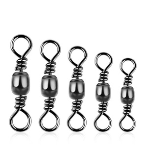 Connecteur à 8 anneaux <span class=keywords><strong>de</strong></span> haute qualité, en acier inoxydable, 80 mm, capacité <span class=keywords><strong>de</strong></span> charge <span class=keywords><strong>de</strong></span> 6 kg, mousqueton pivotant pour la pêche - Product Image 6