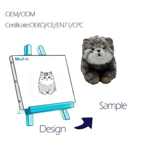 Peluche de Gato <span class=keywords><strong>Siberiano</strong></span>, Juguete de Peluche Suave de Piel Sintética Hipoalergénica, Amuleto de la Suerte para el Día de San Valentín, Decoración Personalizable para Guardería - Product Image 1