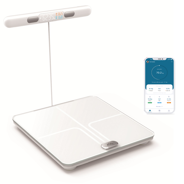 Wifi Connection Fitness Scale Body Fat Balance Dual Frequency Bioimpedance for Body Health Monitor Smart Body Fat Scale