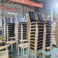 Chaises de Fête et d'Événement Bleues Rembourrées en Gros, Chaises de Banquet d'Hôtel en Tissu avec Dossier et Assise Rembourrés