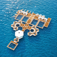 Drop Stitch PVC barre flottante gonflable table flottante canapé dock plate-forme Water Lounge Raft Gonflable Aqua Fun Banas Boat