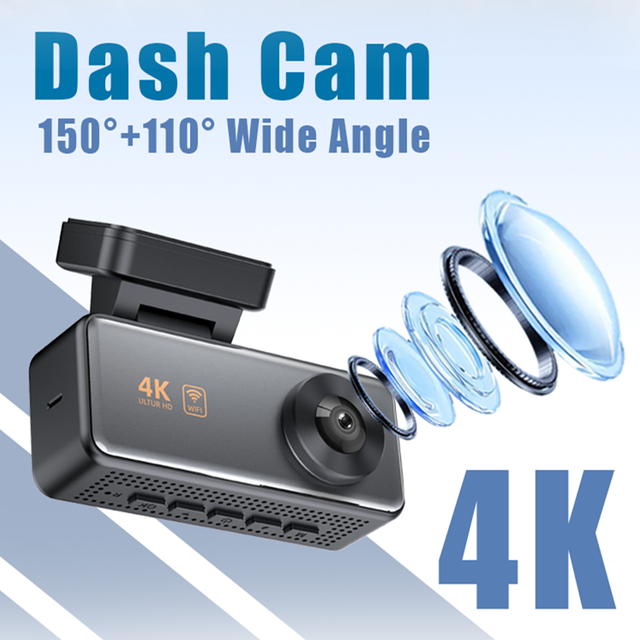 Hot Sale 360 Dashcam 2 Channel 4K HD Car Video Recorder 2 Lenses IPS Screen Front/Rear Interior Camera 1 Year Warranty D2-1