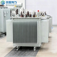 Transformateur de distribution électrique triphasé immergé dans l'huile, 40 kVA, à double enroulement cuivre/aluminium, 50/60 Hz, pour réseau urbain local
