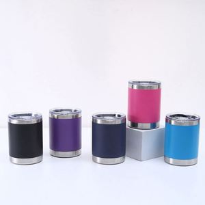 Mug de voyage isotherme sous vide à double paroi en acier inoxydable 10 oz, avec logo personnalisé et revêtement en poudre, style classique - Product Image 3