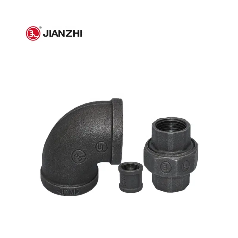 malleable pipe fittings gas fighting system black iron 3 way elbow black iron