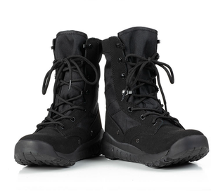 รองเท้าบูทแบบยุทธวิธี TSB76 น้ำหนักเบา สีดำ ทำจากหนังกลับ รองเท้าบูททะเลทรายแบบหนังกลับ - Product Image 6