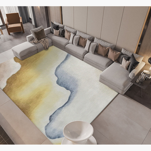 Juego de calor de lujo, <span class=keywords><strong>alfombra</strong></span> suave de olefina para sala de estar y dormitorio, redonda, dorada, griega - Product Image 4