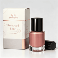 Boîtes d'emballage pour vernis à ongles personnalisées avec dorure à chaud, revêtement UV, gaufrage, pelliculage mat, recyclables, vente en gros, carton pour cosmétiques et huiles à ongles