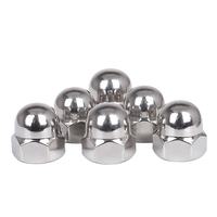 Écrou dôme hexagonal haute résistance à la corrosion DIN1587 SS304 SS316, écrous dôme robustes pour machines marines