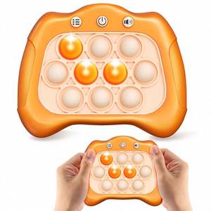 2025 New Mini Electronic Popit Game Quick Fast Push Light <b>up</b> Squeeze Fidget ADHD <b>Toy</b> Silicone - Product Image 6