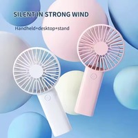 Mini ventilateur rechargeable avec logo personnalisé, lumière LED, boîte cadeau pour événements promotionnels, commande en gros, fabricant